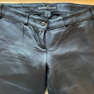 Joseph Israel New York Black Lamb Leather Skinny Pants Size 4